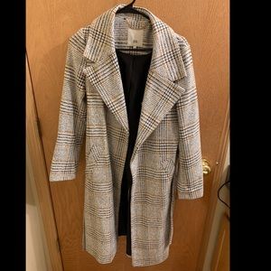 River island plaid coat